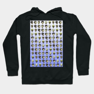 BTS (Bangtan Sonyeondan) FUNNY DERP FACE GRADIENT PURPLE Hoodie